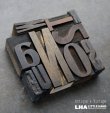 画像1: U.S.A. antique Letterpress 10cs アメリカアンティーク 木製プリンターブロック 10個セット H8.5cm〜H2.5cm  ヴィンテージ スタンプ ビンテージ はんこ 1900-60's 