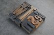 画像4: U.S.A. antique Letterpress 10cs アメリカアンティーク 木製プリンターブロック 10個セット H8.5cm〜H3.4cm  ヴィンテージ スタンプ ビンテージ はんこ 1900-60's 
