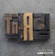 画像2: U.S.A. antique Letterpress 10cs アメリカアンティーク 木製プリンターブロック 10個セット H8.5cm〜H3.4cm  ヴィンテージ スタンプ ビンテージ はんこ 1900-60's 