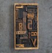 画像3: USA・ENGLAND・FRANCE antique Letterpress & Cheese Box アンティーク プリンターブロック【30ピース・チーズボックス木箱付】ビンテージ ヴィンテージ 1900－1960's  (3)