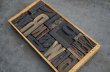 画像4: USA・ENGLAND・FRANCE antique Letterpress & PHILADELPHIA Cheese Box アンティーク プリンターブロック【26ピース・PHILADELPHIAチーズボックス木箱付】ビンテージ ヴィンテージ 1900－1960's  (4)