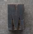 画像2: U.S.A. antique Letterpress 【M】アメリカアンティーク 木製プリンターブロック Ｈ5ｃｍ ヴィンテージ スタンプ ビンテージ はんこ 数字 1900-40's  (2)