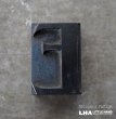 画像1: U.S.A. antique Letterpress 【E】アメリカアンティーク 木製プリンターブロック Ｈ5ｃｍ ヴィンテージ スタンプ ビンテージ はんこ 数字 1900-40's  (1)