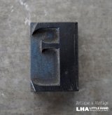画像: U.S.A. antique Letterpress 【E】アメリカアンティーク 木製プリンターブロック Ｈ5ｃｍ ヴィンテージ スタンプ ビンテージ はんこ 数字 1900-40's 