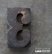 画像1: U.S.A. antique Letterpress 【3】アメリカアンティーク 木製プリンターブロック BIG/Ｈ7.5ｃｍ ヴィンテージ スタンプ ビンテージ はんこ 数字 1900-40's  (1)