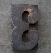 画像2: U.S.A. antique Letterpress 【3】アメリカアンティーク 木製プリンターブロック BIG/Ｈ7.5ｃｍ ヴィンテージ スタンプ ビンテージ はんこ 数字 1900-40's  (2)