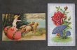 画像2: ENGLAND antique POST CARD 2pcs イギリスアンティー ポストカード 2枚セット  ヴィンテージ 葉書 ビンテージ 1920-30's (2)