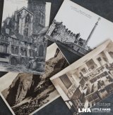 画像: FRANCE antique POST CARD 4pcs フランスアンティー ポストカード 4枚セット  ヴィンテージ 葉書 ビンテージ 1900-50's