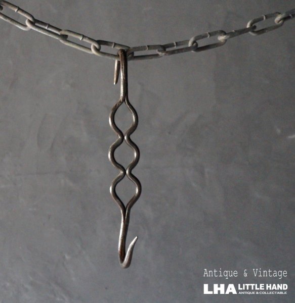 画像1: FRANCE antique IRON HOOK フランスアンティーク アイアンフック 鉄 S字フック ビンテージ インダストリアル ヴィンテージ 1890-1920's (1)