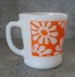 画像3: U.S.A. vintage Fire-king Mug Grooving Head アメリカヴィンテージ ファイヤーキング グルービングヘッド 橙 マグ マグカップ 1970's (3)