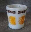 画像4: U.S.A. vintage Fire-king Mug Abstract Flower アメリカヴィンテージ ファイヤーキング アブストラクトフラワー 黄土 茶 マグ マグカップ 1960-76's (4)