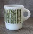 画像2: U.S.A. vintage Fire-king Mug Jaggy Stripeアメリカヴィンテージ ファイヤーキング ジャギーストライプ 暗緑  マグ マグカップ 1960-76's (2)