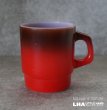 画像1: USA vintage【Fire-king】アメリカヴィンテージ ファイヤーキング スタッキング 茶・赤 ビンテージ 1960-76's (1)