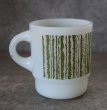 画像3: U.S.A. vintage Fire-king Mug Jaggy Stripeアメリカヴィンテージ ファイヤーキング ジャギーストライプ 暗緑  マグ マグカップ 1960-76's (3)