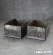 画像1: ENGLAND antique TEA TINS 2pcs イギリスアンティーク ナンバー入 紅茶缶 2個SET サンプル ティン缶 ブリキ缶 1920-30's  (1)