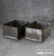 画像1: ENGLAND antique TEA TINS 2pcs イギリスアンティーク ナンバー入 紅茶缶 2個SET サンプル ティン缶 ブリキ缶 1920-30's  (1)