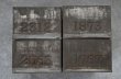 画像2: ENGLAND antique TEA TINS 4pcs イギリスアンティーク ナンバー入 紅茶缶4個SET サンプル ティン缶 ブリキ缶 1920-30's  (2)