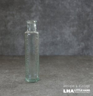 画像: ENGLAND antique Glass Bottle イギリスアンティーク ガラスボトル H12.3cm ガラス瓶 1900-20's