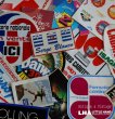 画像1: SALE【50%OFF】FRANCE & U.S.A. antique  STICKERS 16pcs フランス＆アメリカ アンティーク ステッカー シール ヴィンテージ 16枚SET 1980-90's (1)