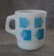 画像4: U.S.A. vintage Fire-king Mug Star Shine  アメリカヴィンテージ ファイヤーキング スターシャイン  水色  マグ マグカップ 1960-76's (4)