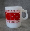 画像2: U.S.A. vintage Fire-king Mug Picnic  アメリカヴィンテージ ファイヤーキング　ピクニック　赤  マグ マグカップ 1960-76's (2)