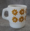 画像5: U.S.A. vintage Fire-king Mug Daisy Head  アメリカヴィンテージ ファイヤーキング デイジーヘッド 黄土 マグ マグカップ 1977-86's (5)