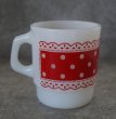 画像4: U.S.A. vintage Fire-king Mug Picnic  アメリカヴィンテージ ファイヤーキング　ピクニック　赤  マグ マグカップ 1960-76's (4)
