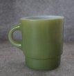 画像4: U.S.A. vintage Fire-king Mug Stacking Mug アメリカヴィンテージ ファイヤーキング スタッキング 緑 マグ マグカップ 1960-76's (4)