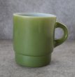 画像2: U.S.A. vintage Fire-king Mug Stacking Mug アメリカヴィンテージ ファイヤーキング スタッキング 緑 マグ マグカップ 1960-76's (2)