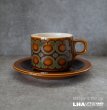 画像1: ENGLAND antique HORNSEA  BRONTE C&S イギリスアンティーク ホーンジー ブロンテ カップ＆ソーサー 1970-80's ヴィンテージ  (1)