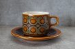 画像2: ENGLAND antique HORNSEA  BRONTE C&S イギリスアンティーク ホーンジー ブロンテ カップ＆ソーサー 1970-80's ヴィンテージ  (2)