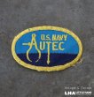 画像1: USA antique PATCH U.S. NAVY 米海軍 アメリカアンティーク  ヴィンテージ パッチ  ワッペン US  刺繍 ビンテージ 1960-80's  (1)