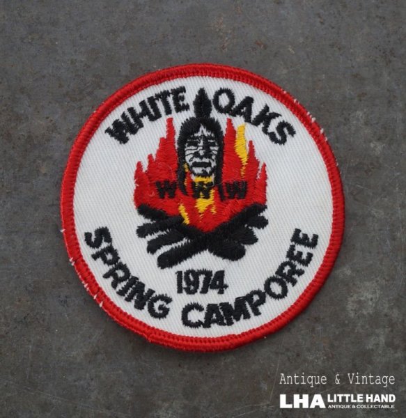 画像1: USA antique PATCH アメリカアンティーク  ヴィンテージ パッチ  ワッペン US 刺繍 ビンテージ 1960-80's  (1)