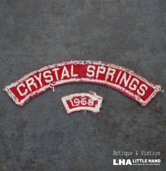 画像1: USA antique PATCH アメリカアンティーク  ヴィンテージ パッチ  ワッペン US 刺繍 ビンテージ 1960-80's  (1)