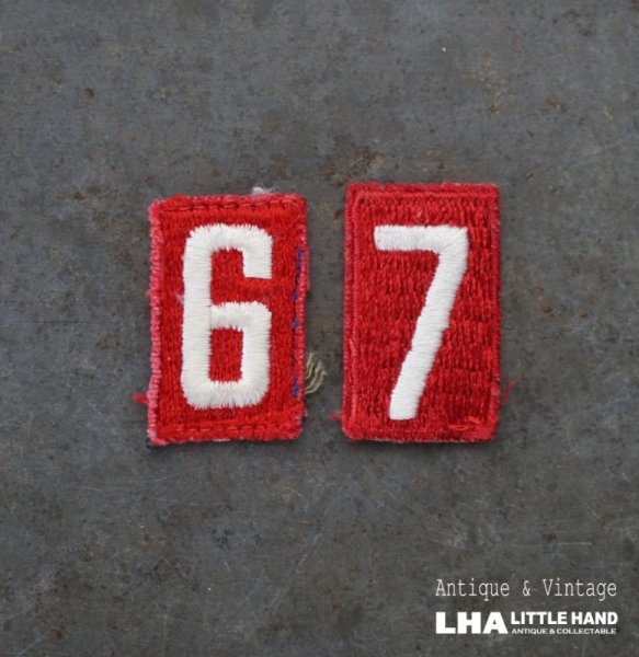 画像1: USA antique PATCH アメリカアンティーク  ヴィンテージ パッチ  ワッペン US 刺繍 ビンテージ 1960-80's  (1)