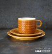 画像1: ENGLAND antique HORNSEA SAFFRON TRIO イギリスアンティーク ホーンジー サフラン カップ＆ソーサー＆ティープレート・ケーキプレート トリオ C&S 1970-80's ヴィンテージ (1)