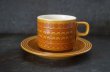 画像3: ENGLAND antique HORNSEA SAFFRON TRIO イギリスアンティーク ホーンジー サフラン カップ＆ソーサー＆ティープレート・ケーキプレート トリオ C&S 1970-80's ヴィンテージ (3)