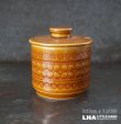 画像1: ENGLAND antique HORNSEA  SAFFRON SUGAR BOWL イギリスアンティーク ホーンジー サフラン  シュガーボウル 1970-80's ヴィンテージ