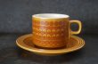 画像3: ENGLAND antique HORNSEA SAFFRON TRIO イギリスアンティーク ホーンジー サフラン カップ＆ソーサー＆ティープレート・ケーキプレート トリオ C&S 1970-80's ヴィンテージ (3)