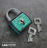 画像: WEST GERMANY antique PADLOCK with KEYS アンティーク パドロック 2本鍵付き 南京錠 ヴィンテージ 1950-80's