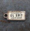 画像2: U.S.A. antique Number Tag アメリカアンティーク ナンバータグ ナンバープレート　キーホルダー 1967's  (2)