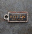 画像2: U.S.A. antique Number Tag アメリカアンティーク ナンバータグ ナンバープレート　キーホルダー 1955's  (2)