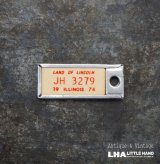 画像: U.S.A. antique Number Tag アメリカアンティーク ナンバータグ ナンバープレート　キーホルダー 1974's 