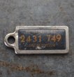 画像2: U.S.A. antique Number Tag アメリカアンティーク ナンバータグ ナンバープレート　キーホルダー 1955's  (2)