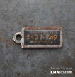 画像1: U.S.A. antique Number Tag アメリカアンティーク ナンバータグ ナンバープレート　キーホルダー 1955's  (1)