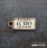 画像: U.S.A. antique Number Tag アメリカアンティーク ナンバータグ ナンバープレート　キーホルダー 1967's 