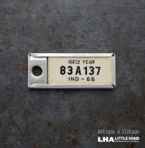 画像: U.S.A. antique Number Tag アメリカアンティーク ナンバータグ ナンバープレート　キーホルダー 1966's 