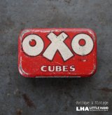 画像: ENGLAND antique OXO TIN イギリスアンティーク 小さな OXO オクソ缶 ヴィンテージ 1930's