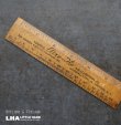 画像1: U.S.A. antique ADVERTISING RULER 6” アメリカアンティーク アドバタイジング 木製ルーラー 広告入り 定規 ヴィンテージ 1940-60's
