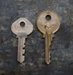 画像3: U.S.A. antique KEYS 2pcs アメリカアンティークキー ヴィンテージキー 鍵 2本セット ヴィンテージ 1940-70s (3)